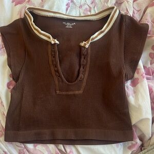 Brown, cropped, casual, from urban